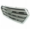 thumbnail image 2 of CAPA For 15-17 Outback 2.5i & 3.6R Front Grille Assembly Silver/Gray Chrome Trim, 2 of 5
