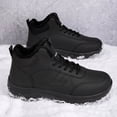 thumbnail image 4 of LONKITO Mens Snow Boots Thicked Fleece Lined Warm Outdoor Hiking Winter Boots Size 7, 4 of 8