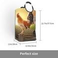 thumbnail image 3 of Bingfone Country Farm Morning Rooster Laundry Hamper,Large Canvas Fabric Lightweight Storage Basket Toy Organizer Dirty Clothes Collapsible, 3 of 6