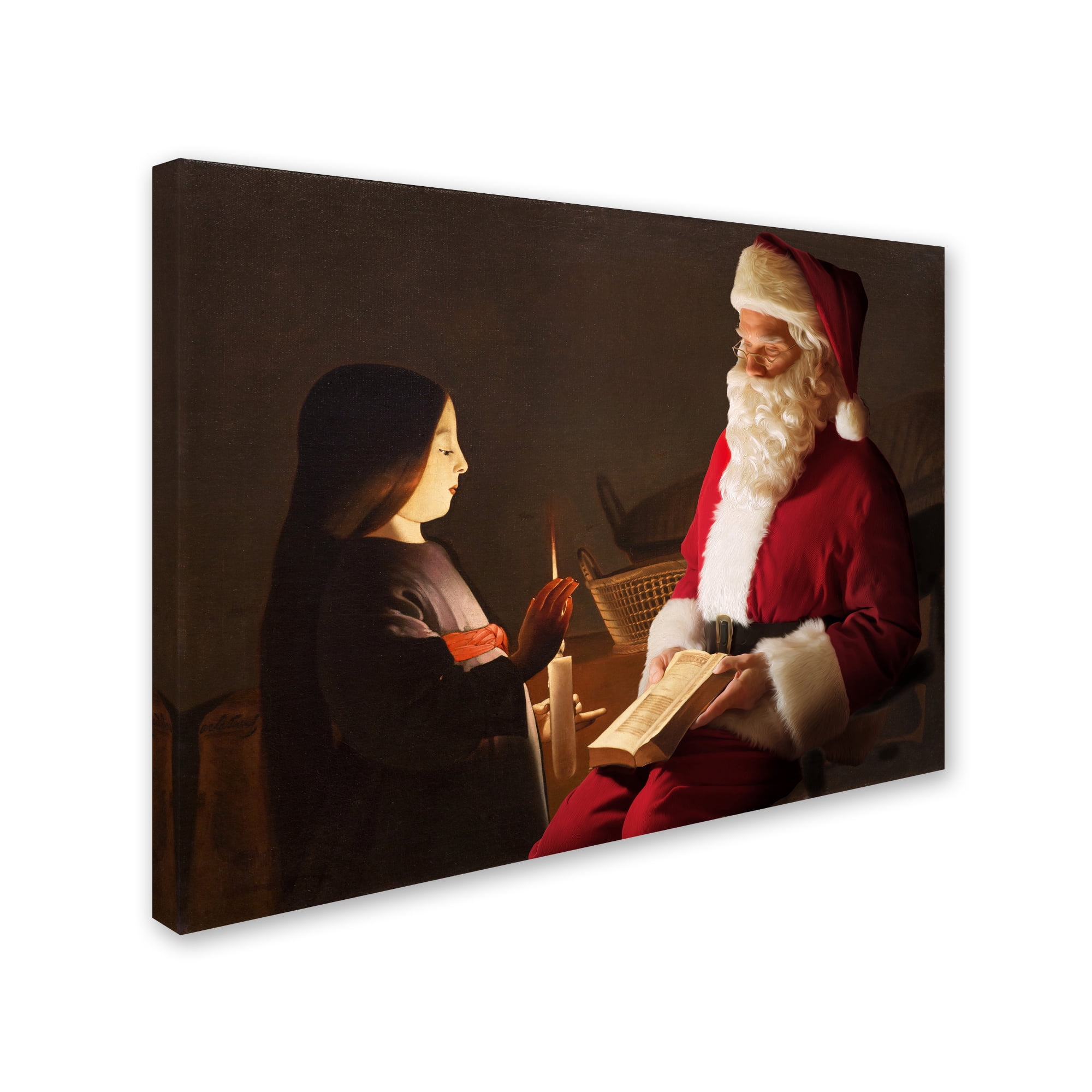 Trademark Fine Art 'De La Tour-The Education Of The Virgin' Canvas Art by Ed Wheeler