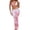 Pink, variant on Qingpeng Womens 3 Piece Swimsuit Set Floral Sheer Mesh Tummy Control Beachwear Adjustable Strap Bathing Suit