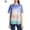 Blue, variant on Luxtrada Womens Summer Short Sleeve Gradient Plus Size Casual Beach T Shirt Tops Blouse Tunic T-Shirt Loose Tunic T-Shirt M-3XL