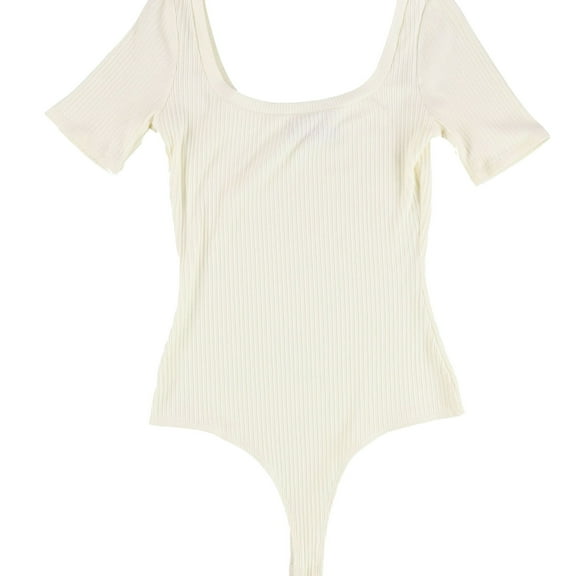 n:philanthropy Womens Langley Bodysuit Jumpsuit, Off-White, Small