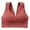 Red, variant on 2 Pack Bras for Women No Underwire Seamless Sports Top Built In Cup Light Support Underwear,Red,One Size