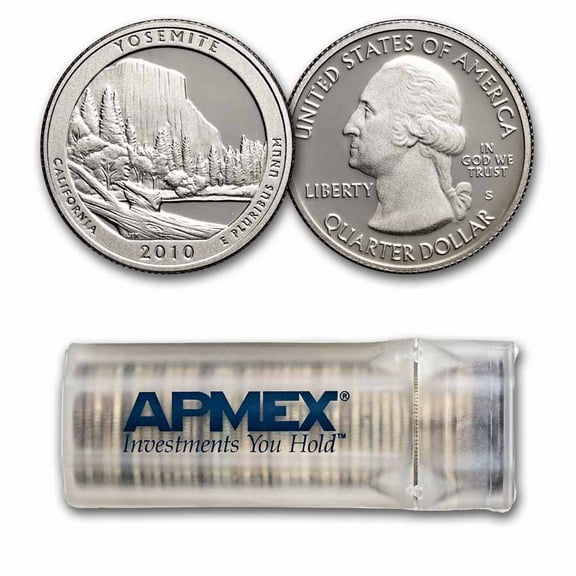 2010-S ATB Quarter Yosemite Nat'l Park Gem Proof 40-Coin Roll