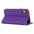thumbnail image 4 of Dteck For iPhone XR 6.1 inch PU Leather Case,Luxury Flip Folio Card Slot Wallet Kickstand Magnetic Closure with Wrist Strap Protective Cover.For iPhone XR,Purple, 4 of 9