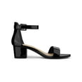 thumbnail image 3 of BLISSFUL STEP Women's Shoes Open Toe Block Heel Ankle Strap Sandals Black Patent 8.5, 3 of 8