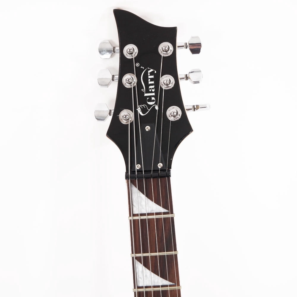 Tcbosik Burning Fire Design Electric Guitar with Amplifier, HSH Pickup, Bag and Strap, Black