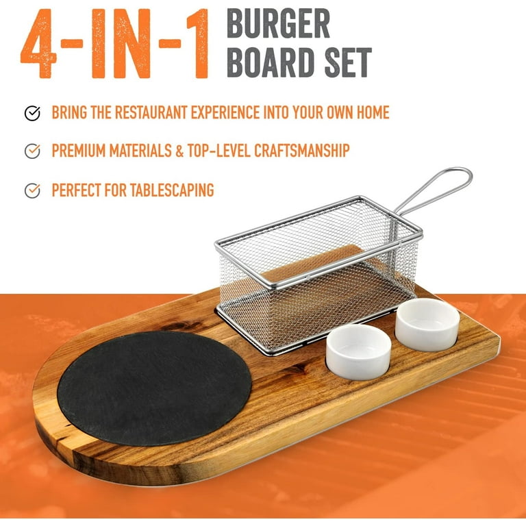 Set of 2 Burger Serving Trays