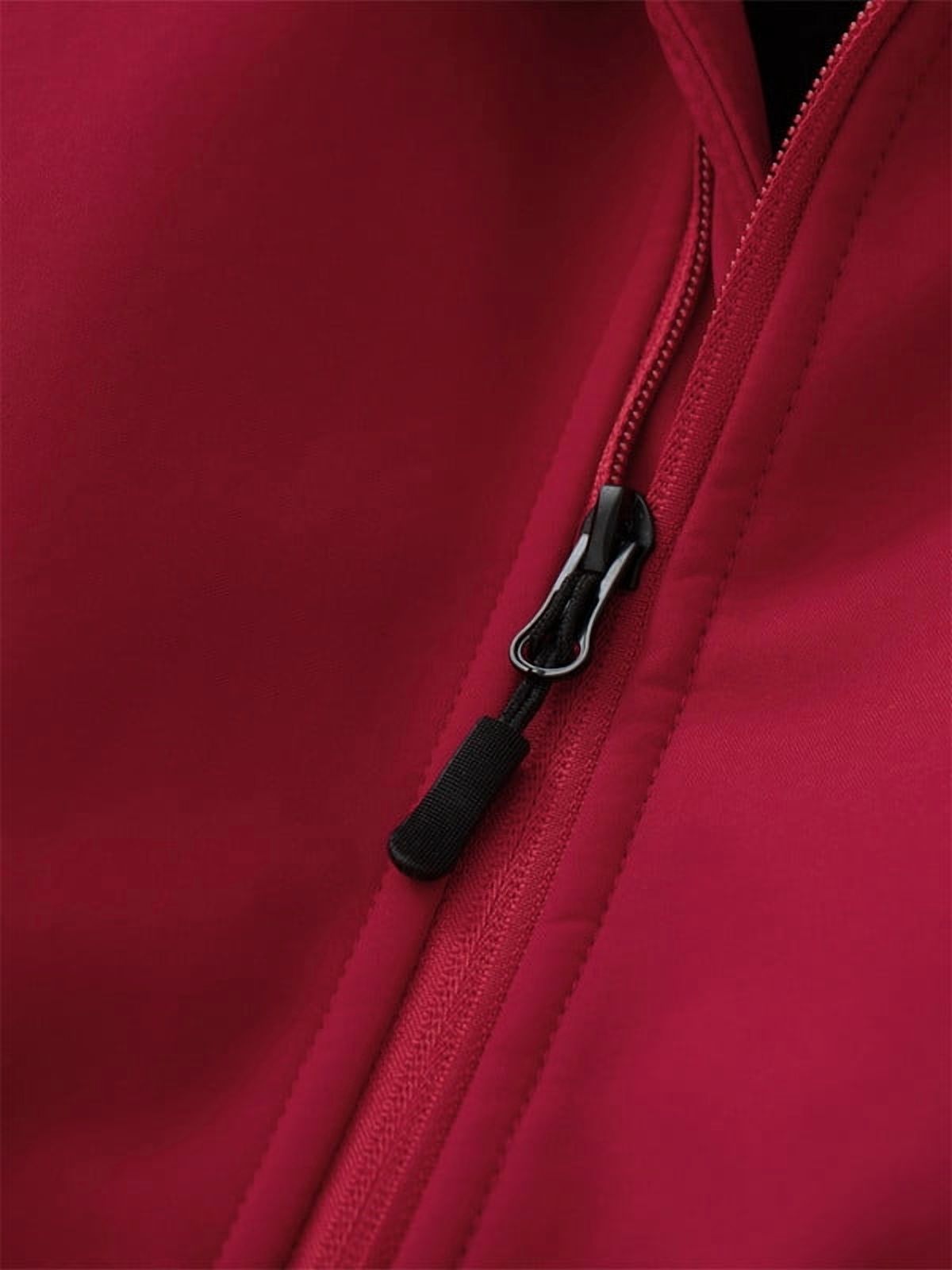 KVE Women's Hooded Softshell Vest Fleece Lined Windproof Zip Up Sleeveless Jacket Lightweight Coat for Running Red XX-Large