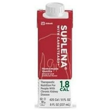 Suplena, Suplena Formula, Vanilla, 8 Ounce, with Carb Steady - Case of 24