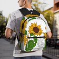 thumbnail image 5 of Yield Plump Sunflower And Sketch Print Backpack for Women Men, Lightweight Casual Travel Daypack, Classic Basic College Backpack, Middle School Bag, 5 of 5