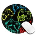 thumbnail image 2 of Disketp Play Game Start Small Mouse Pad 7.9x7.9 Inches,Washable Round Mousepad For Office Laptop Computer,Non-Slip Rubber Base Mouse Pads For Wireless Mouse, 2 of 9