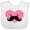 AA-White, variant on Inktastic Kawaii Mustache Heart Girls Baby Bib