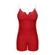 thumbnail image 5 of Camisetas Casuales de las Mujeres de Color Sólido de Gran Tamaño, Camisetas Largas con Cojín de Pecho para el Uso Diario, Conjunto de Cubierta de Traje de Baño de Verano, 5 of 7