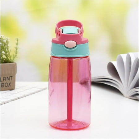 

Flip Led Straw Water Drink Bottle Sport Hydration Cycling Hiking Camping Tritan