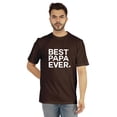 thumbnail image 1 of Inkmeso T-Shirt Graphique Imprimé pour Hommes Best Papa Ever.€ Col Rond Tee pour Cadeau de Fête des Pères, 1 of 7