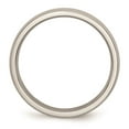thumbnail image 5 of White Stainless Steel Ring Band Wedding Comfort Domed, 5 of 6
