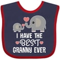 thumbnail image 3 of Inktastic Best Granny Ever Grandchild Boys or Girls Baby Bib, 3 of 4