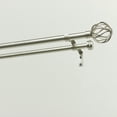 thumbnail image 2 of Exclusive Home Ogee Double Window Curtain Rod and Finial Set, Matte Silver, Adjustable 36"-72", 2 of 5