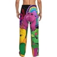 thumbnail image 3 of Barney And Friends Pajama Pants for Men, Super Soft All over Print Lounge Pants Sleepwear Bottom with Pockets Drawstring, 3 of 8