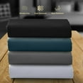 thumbnail image 5 of Lux Decor Collection Microfiber Queen Fitted Bed Sheet, 16" Deep Pocket Fitted Sheets (Queen, Navy Blue Ashes), 5 of 5