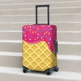 thumbnail image 5 of Yiaed Red Ice Cream Print Travel Luggage Cover Suitcase Protector Fits 18-32 Inch Luggage Wheel Covers Patterned Elastic Luggage Anti-scratch（No luggage）-Small, 5 of 5