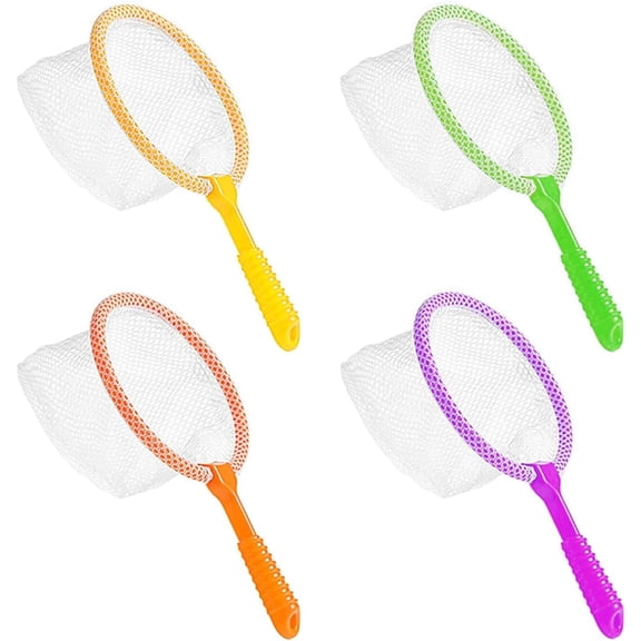 4 Pcs Fishing Net, Outdoor Fishing Net, Plastic Fishings Nets, Early Learning Tool Bug Catcher Nets, For Beach Toy Bug And Butterfly Catching Compact Outdoor Play Equipment