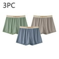 thumbnail image 2 of Men's Ice Silk Sleep Shorts Breathable Loose Fit Boxer Briefs for Sports & Lounge, Soft Ventilated Casual Homewear Summer Underwear (1/2/3-Pack), 2 of 3