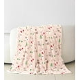 thumbnail image 6 of Elegant Comfort Reversible Plush Flannel Fleece Sherpa Throw 50x60 Inches Cream, 6 of 6