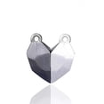 thumbnail image 3 of KDSJSXW Couple Paired Broken Heart Pendant Necklace for Couples Lover Best Friend Gift Wedding Valentine's Day Magnet Necklaces A Pair of Love Necklace Wishing Stone Necklace (White3,One Size), 3 of 6