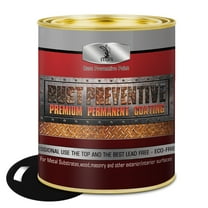 Water-Based Metal Anti-Rust Paint, High Gloss Black 16 fl oz - Primer & Protective Coating, Rust & Corrosion Resistant