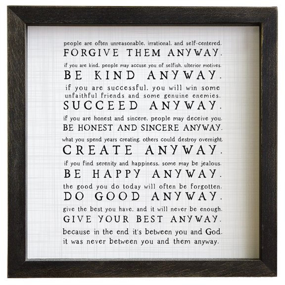 Inspirational Anyway Sayings