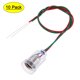 thumbnail image 1 of Base de lámpara E10 de Uxcell, soporte de bombilla de tornillo de DC 30V con cable, cobre niquelado 10Pack, 1 of 5