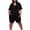 ☪317-Black, variant on Women's Loose V-Neck Pocket Casual Solid Midi Jumpsuit Shorts - One-Piece Romper for Beach and Vacation, Pants for Women