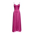 thumbnail image 5 of Women's Satin V Neck A-Line Gown – Elegant Evening Party Dress in Sizes XS-XL, Versatile Formal Occasion Wear for Prom Wedding, 5 of 5