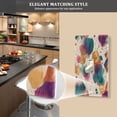 thumbnail image 5 of Light Switch Cover Switch Plate Outlet Cover Plug Cover for Electrical Toggle Switch Teal and Orange Abstract Shapes, 5 of 6