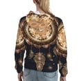 thumbnail image 7 of Honeii Dreamcatcher With Mandala Pattern Womens Oversized Hoodies Long Sleeve Sweatshirts Pullover Fall Outfits with Pocket-X-Large, 7 of 7