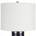 thumbnail image 4 of Uttermost 1-Light Coastal Ceramic Table Lamp in Royal Blue/Antique Gold, 4 of 7
