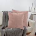thumbnail image 5 of LYCAQL Pack of 2 Decorative Outdoor Solid Waterproof Throw Pillow Covers flax Linen Garden Farmhouse Cushion Cases for Patio Tent Balcony Couch Sofa 15.7x15.7 inch, 5 of 5
