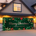 thumbnail image 3 of BotaniNest Garage Door Banner Background Merry Garage Door Banner Cover Large Background For Outdoor Christma, 3 of 4