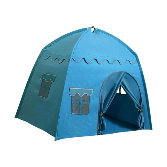 para niños, carpa de princesa, interior y exterior, carpa de cuento de hadas, carpas de juegos para niños, niños, niñas, regalo de cump Azul oscuro