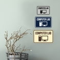 thumbnail image 4 of Classic Framed Computer Lab Sign (Brushed Gold) - Large, 4 of 5
