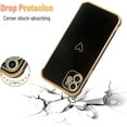 thumbnail image 6 of for iPhone 11 Case, Slim Shockproof Electroplated iPhone 11 Protective Phone Case, Black, 6 of 11