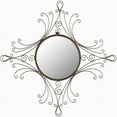 thumbnail image 2 of SAFAVIEH Maltese Round Glam Mirror, Espresso, 2 of 3