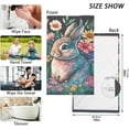 thumbnail image 3 of SKYSONIC Bunny with Flowers Hand Towels Set of 2, Cotton Bath Towel for Drying Face Hands Body ,Absorbent Lightweight Towels for Bathroom Ktichen Travel Gym, 16"x28", 3 of 7