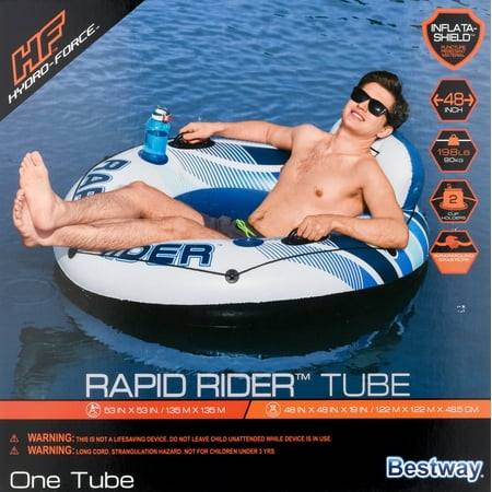 UPC: 0821808039265 | Bestway Hydro Force Rapid Rider Single River Inner Tube  Blue and White