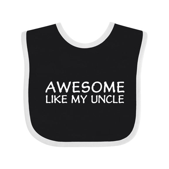 Inktastic Awesome Like My Uncle Boys or Girls Baby Bib