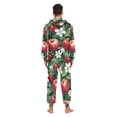 thumbnail image 4 of FORMRS Onesies Pajama for Adults Unisex Hoodie Winter Jumpsuit One Piece Sleepwear, Sizes S-2XL, Red Apple Pattern, 4 of 7