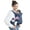 Blue, variant on Infantino Flip 4-in-1 Convertible Baby Carrier, 4-Position, Unisex Baby 0+ Months, 8-32lbs, Black & Gray Leopard